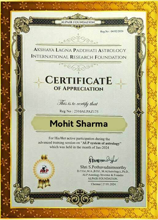 Pandit Mohit Sharma  +91-7710767797